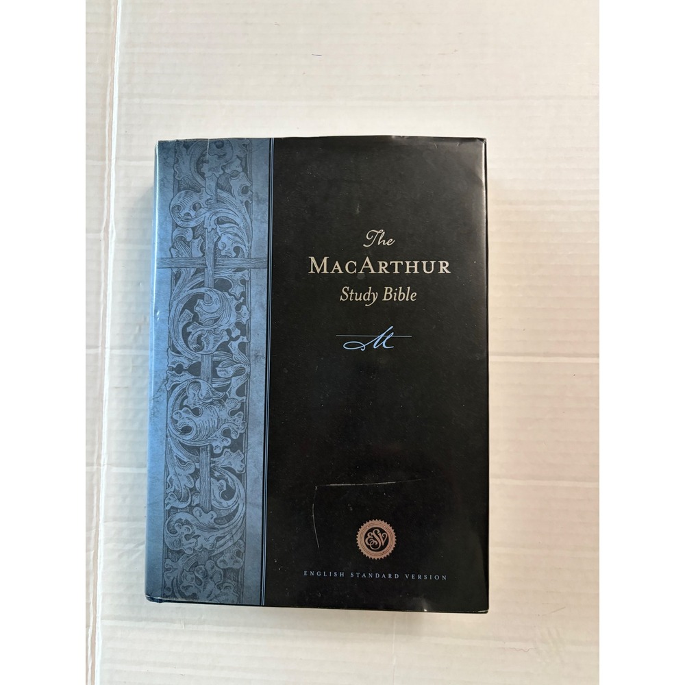 The MacArthur Study Bible ESV English Standard Version Hardcover Crossway Black